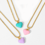 JandD-Stainless-steel-Enamel-Heart-Minimalist-Necklace-4