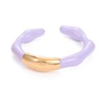 Purple-drop-oil-Brass-Enamel-Irregular-Minimalist-Band-Ring
