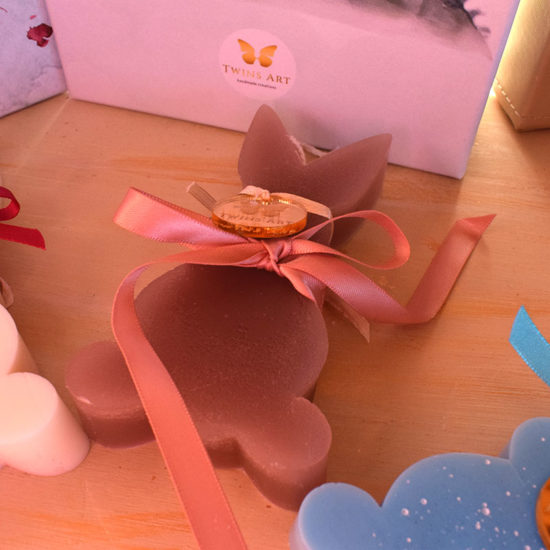 Κερί σόγιας 🐰 λαγουδάκι καφέ