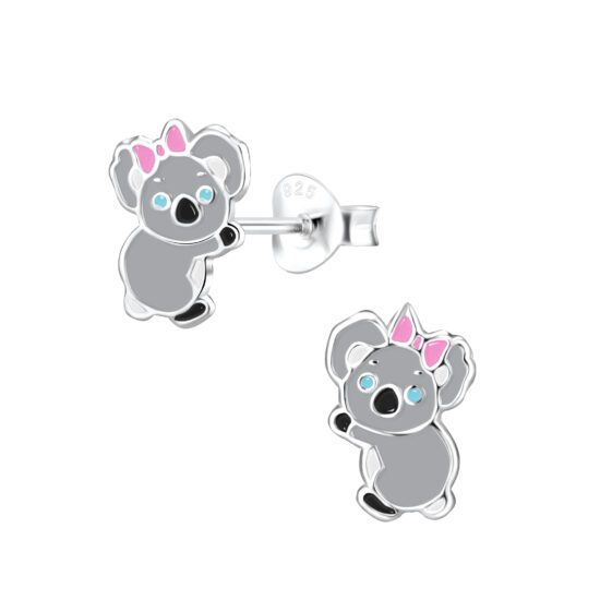 Koala Silver 925 stud Earrings