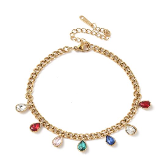 Ατσάλινο βραχιόλι - Teardrop Colorful