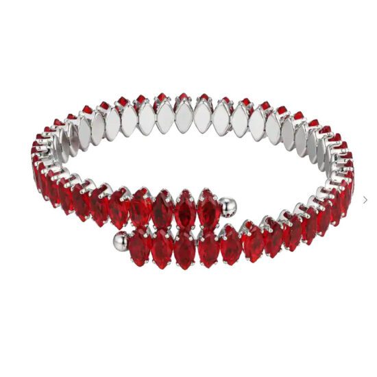 Eco brass Βραχιόλι - Βραχιόλι Open Cuff Fire Silver