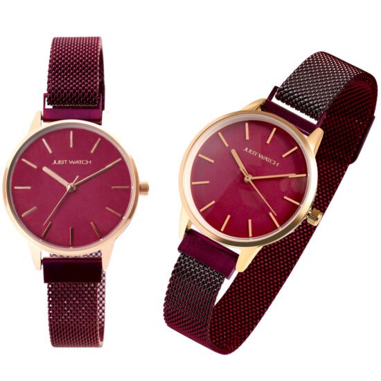 JUST WATCH – Γυναικείο Ατσάλινο Ρολόι “Red Passion”